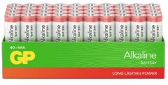 GP G-Tech LR03 AAA Boy Red Alkalin İnce Kalem Pil 40'lı Paket GP24ARETA21-2GST40