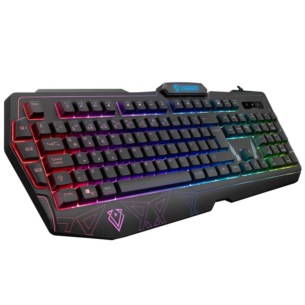 Everest KB-GX61 FORMULA USB RGB Aydınlatmalı 3 Makro Tuşlu Bilek Destekli Gaming Klavye