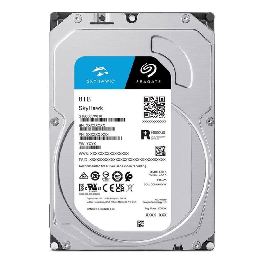 SEAGATE SKYHAWK 8 TB 256MB 5400RPM SATA3.0  7/24 Güvenlik HDD
