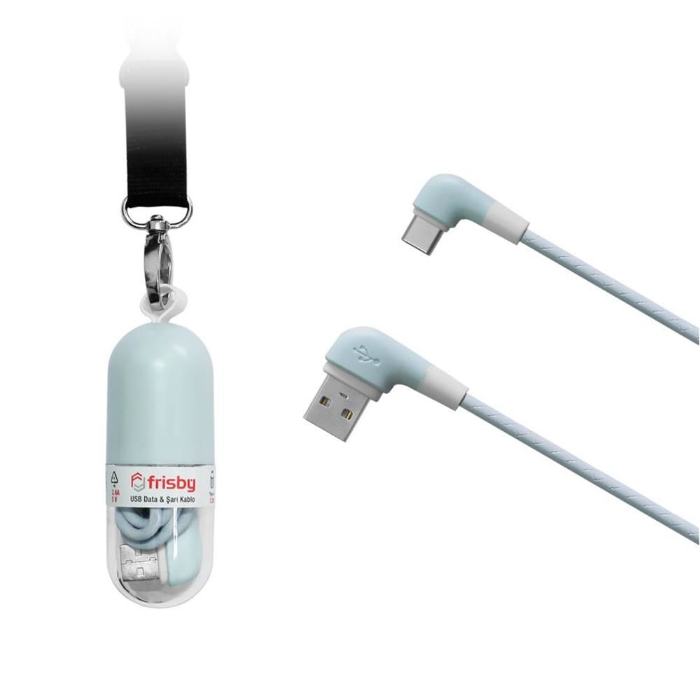 Frisby FA-7560TC 8-Pin Lightning USB Şarj ve Veri Aktarım Kablosu 1.2m