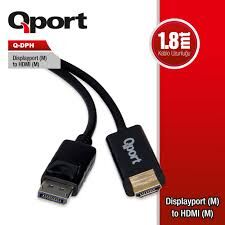 QPORT Q-DPH DISPLAY PORT(M) TO HDMI(M) 1.8M ÇEVİRC