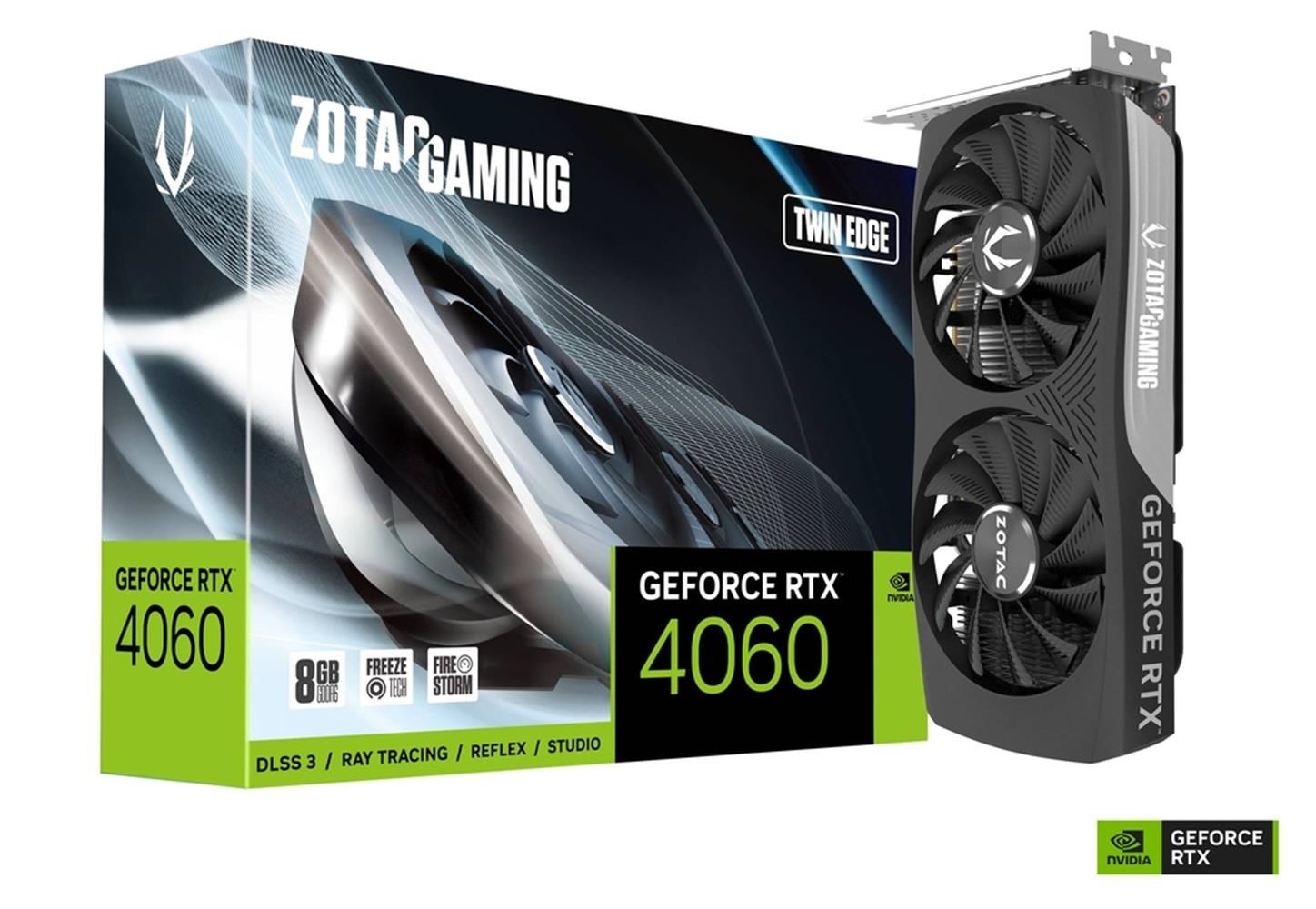 Zotac Gaming GeForce RTX 4060 8 GB Twin Edge ZT‑D40600E‑10M 128‑Bit GDDR6 PCIe 4.0 3072 CUDA Çekirdek 2460 MHz Boost Ray Tracing DLSS Destekli Kutulu Ekran Kartı