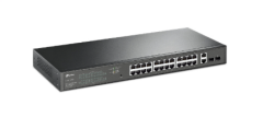 TP-Link TL-SG1428PE 24 Port Gigabit Smart Managed Switch 2x Combo RJ45/SFP Uplink 250W PoE Rackmount Metal Kasa