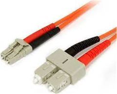 CMR SC-LC Multimode OM2 Duplex Fiber Patch Cord - 1 Metre (50/125µm, 3.0mm)
