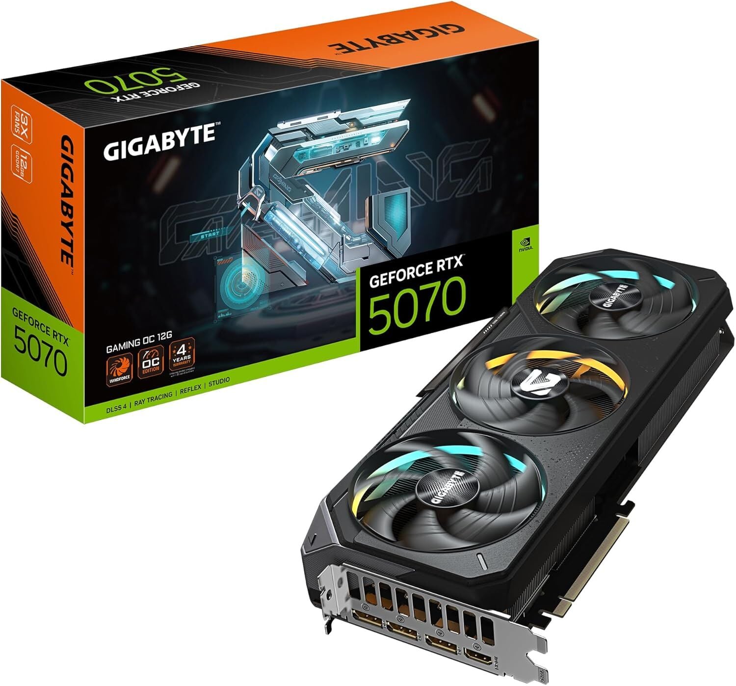 GIGABYTE RTX5070 GAMING OC GV-N5070GAMING OC-12GD 12GB GDDR7 192BIT