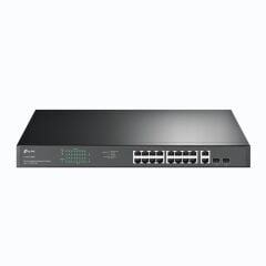 TP-Link TL-SG1218MP 16-Port Gigabit PoE+ ve 2-Port Combo SFP/RJ45 Rackmount Switch (250W)
