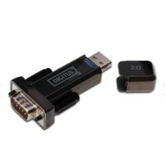 Digitus DA‑70156 USB 2.0 → RS‑232 Seri Dönüştürücü (FTDI FT232RL) 9‑Pin DB9 Erkek + 80 cm USB A Kablosu, Windows/Linux/Mac Uyumludur
