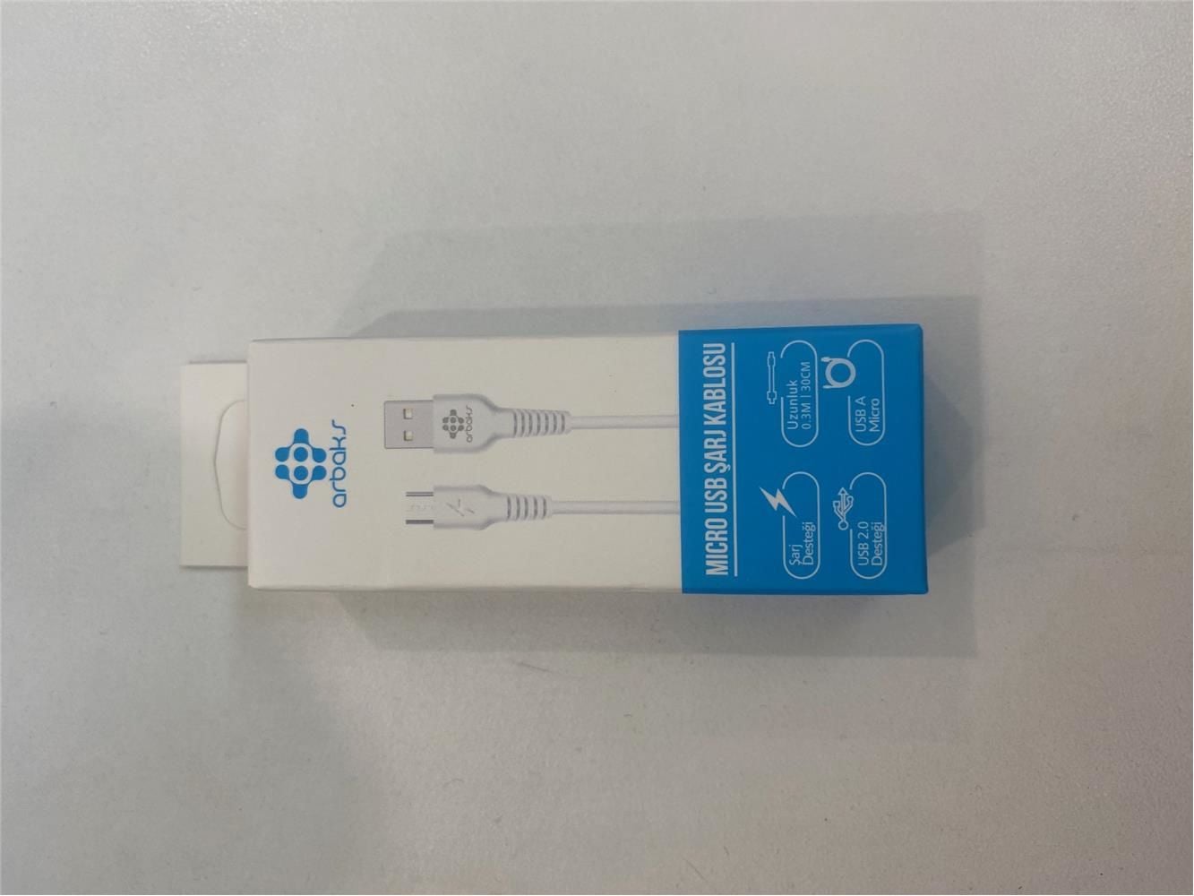 Megatech CHC65 Micro USB Kısa Powerbank Şarj ve Veri Aktarım Kablosu - 20 cm
