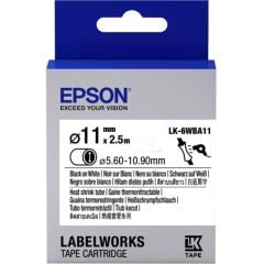 Epson LK-4WBA5 Beyaz Üzeri Siyah Makaron (3-5,7 mm çap) 2,5 Metre