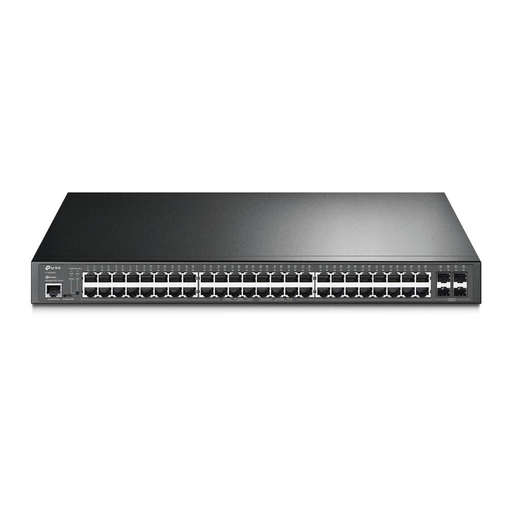 TP-Link Omada TL-SG3452P JetStream 48-Port Gigabit and 4-Port Gigabit SFP L2+ Managed Switch with 48-Port PoE+