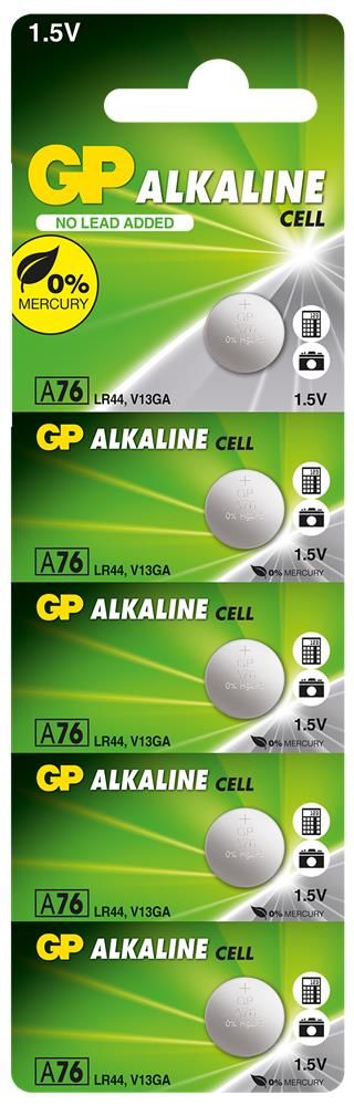 GP GPA76-C5 LR44 A76 AG13 1.5V Alkalin Düğme Pil 5'li Paket