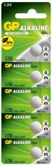 GP GPA76-C5 LR44 AG13 Alkalin Düğme Pil 5'li Paket 