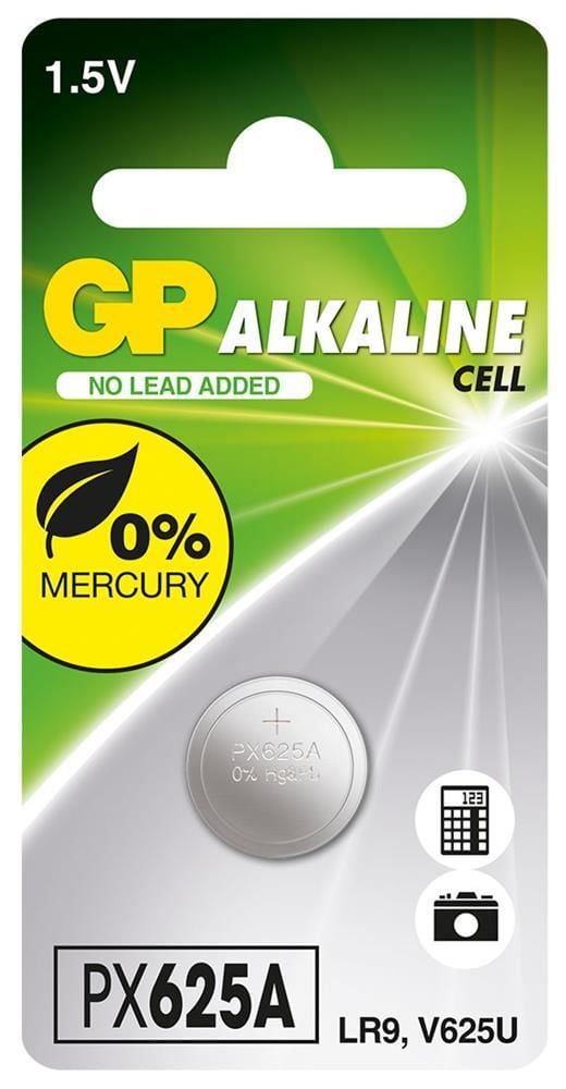 GP Batteries PX625A 1.5V Alkalin Düğme Pil LR9 Araç Kumanda ve Kamera Pili