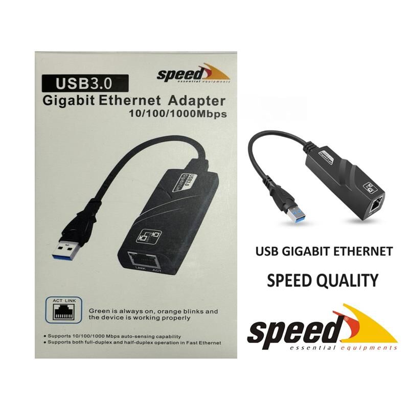 Speed SP-UE050 USB 3.0 to Gigabit Ethernet (RJ45) 10/100/1000 Mbps Dönüştürücü Adaptör