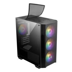MSI MAG FORGE M100A D60 600W 80+ Akrilik Yan Panel Auto-RGB 4 Fanlı mATX Gaming Bilgisayar Kasası