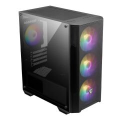 MSI MAG FORGE M100A D60 600W 80+ Akrilik Yan Panel Auto-RGB 4 Fanlı mATX Gaming Bilgisayar Kasası