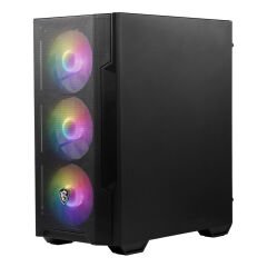 MSI MAG FORGE M100A D60 600W 80+ Akrilik Yan Panel Auto-RGB 4 Fanlı mATX Gaming Bilgisayar Kasası