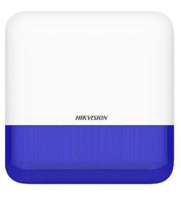 Hikvision DS-PS1-E-WE AX PRO Serisi Harici Tip Kablosuz Alarm Sireni (Mavi LED)