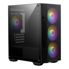 MSI MAG FORGE M100A D60 600W 80+ Akrilik Yan Panel Auto-RGB 4 Fanlı mATX Gaming Bilgisayar Kasası