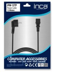Inca IPW-15TP 1.5 Metre Standart PC Güç Kablosu (Power Kablo) Siyah