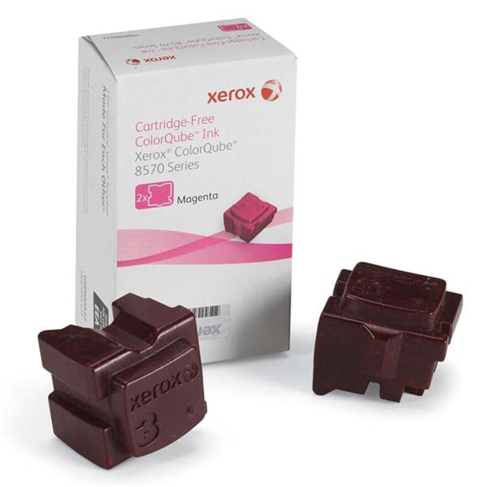 Xerox Phaser 8570 / 8580 Magenta (Kırmızı) Orijinal Solid Ink Katı Mürekkep (108R00937) - 2 Stick Paket