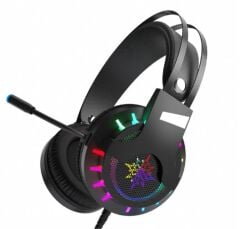 Inca Lapetos Series IGK-X10 Titreşimli 7.1 Surround RGB LED Mikrofonlu Oyuncu Kulaklığı - Siyah