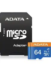 Adata 64GB Premier microSDXC Card with Adapter UHS-I Class10 V10 Hafıza Kartı