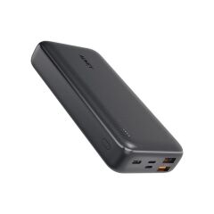 AUKEY PB‑N74S‑BK Basix Plus 22.5W Power Delivery 3.0 + Quick Charge 3.0 20 000 mAh Lithium‑Polymer Taşınabilir Şarj Cihazı (3 Çıkışlı, LED Batarya Göstergesi)