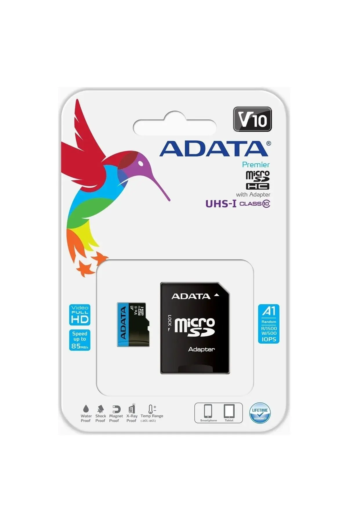 Adata 256GB Premier microSDXC Card with Adapter UHS-I Class10 V10 Hafıza Kartı