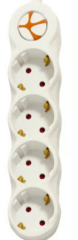 Tunçmatik Powerstrip4 TSK19056 1.5m Anahtarlı Grup Priz FR (Alev Almaz) IEC 60884-1:2022 Standart 4’lü Uzatma Priz