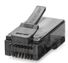 Nodar ND2402 Cat6 EZ-RJ45 Geçmeli Konnektör - 100 Adet Plastik Kutu (Siyah)