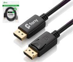 Feny FN-DS4K03 Displayport V1.2 M-M 4K@60Hz 2K@165Hz Altın Kaplama 3m Kablo
