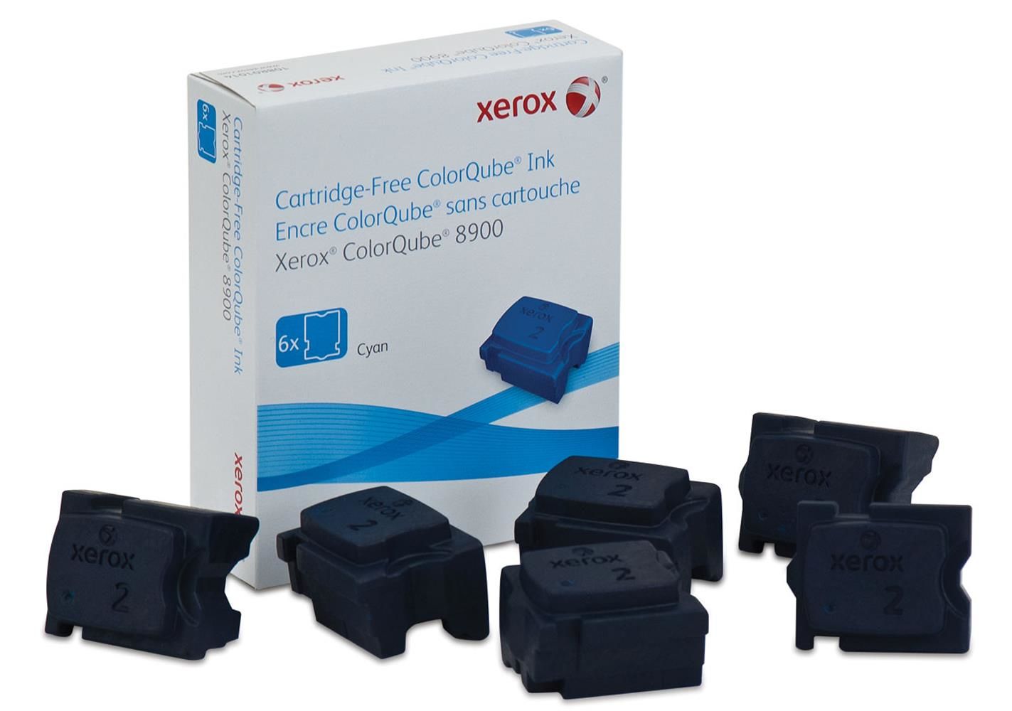 Xerox ColorQube 8900 Cyan (Mavi) Orijinal Katı Mürekkep - 6 Çubuk (108R01022)