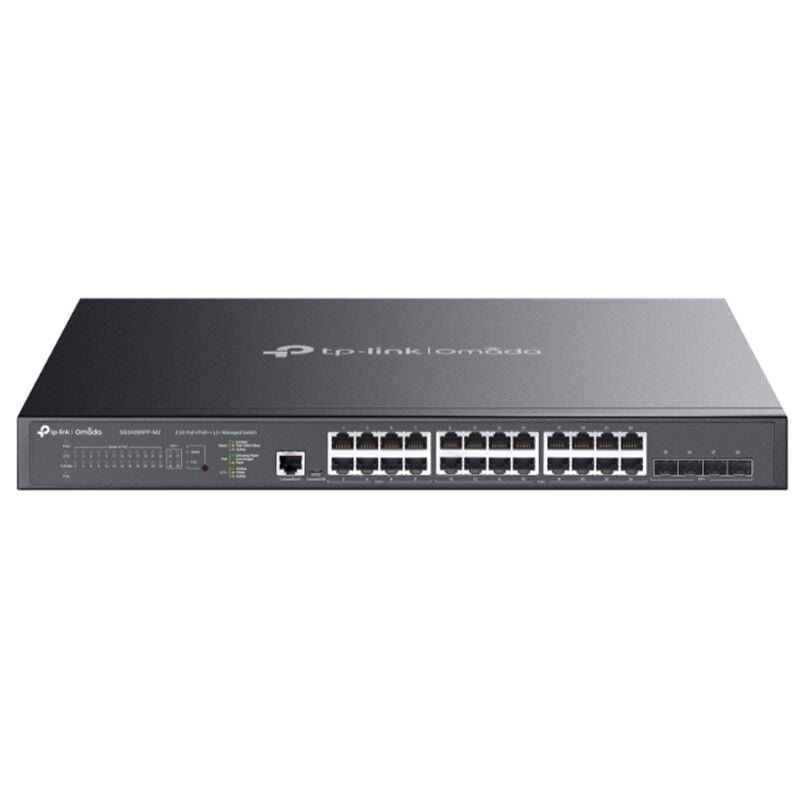 TP-Link Omada TL-SG3428XPP-M2 JetStream 24-Port 2.5Gbase-T and 4-Port 10GE SFP+ L2+ Managed Switch with 24-Port PoE+
