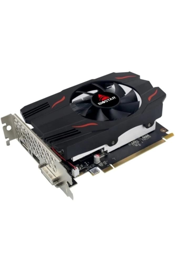 Biostar Radeon RX 550 4GB GDDR5 128‑bit PCI Express 3.0 ×16 (×8) 512 Stream‑Core 1183 MHz Boost DVI‑D DP HDMI DirectX 12 OpenGL 4.5 FreeSync Destekli Siyah Ekran Kartı