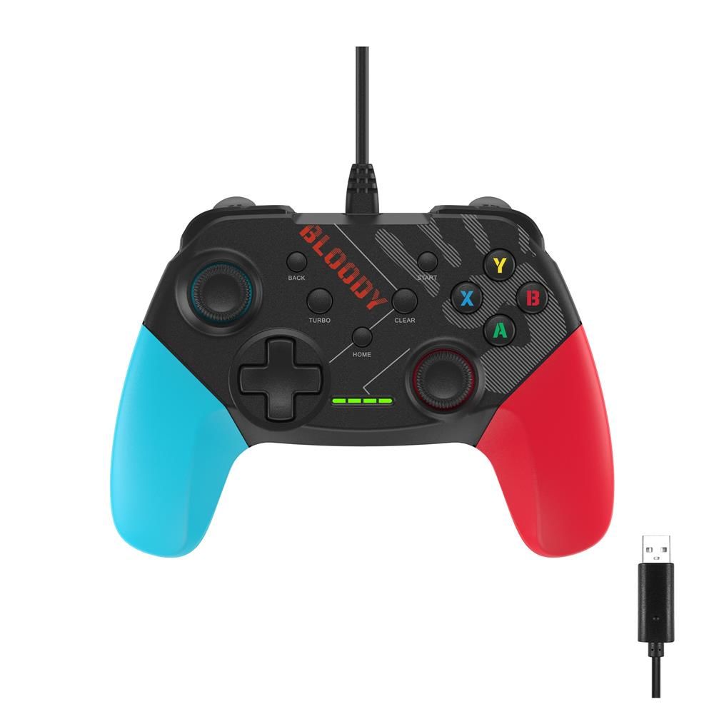 A4 Tech Bloody GP30 USB PC Switch Android PS3 Sports Blue Mavi GamePad