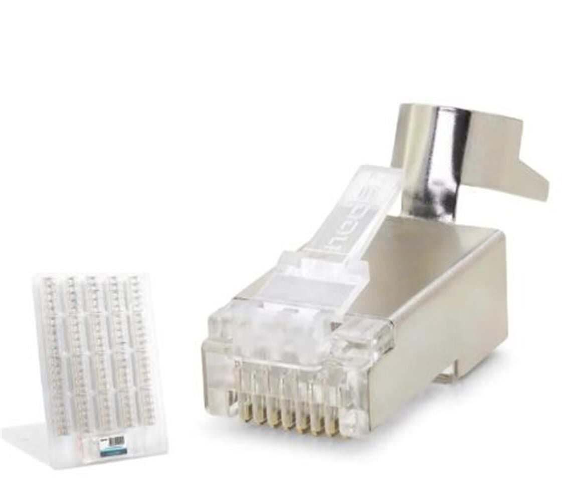 Nodar ND2425 Cat7 EZ-RJ45 Metal Shielded (Zırhlı) Konnektör - 100 Adet Plastik Kutu