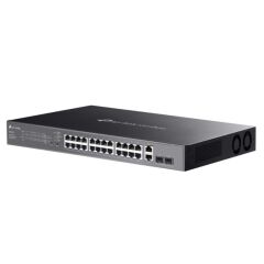 TP-Link Omada ES228GMP 28-Port Gigabit Smart Managed Rackmount Switch with 24-Port PoE+ and 2-Port SFP
