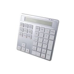 Vcom DK513-Silver Bluetooth 5.0 + 2.4G Kablosuz Masaüstü Hesap Makinesi ve Sayısal Tuş Takımı (Numpad)