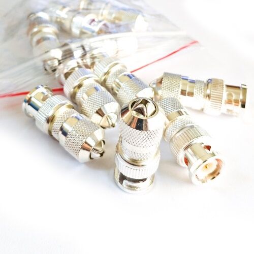 Ezcool Vidalı BNC Konnektör CCTV Kamera Bağlantı Elemanı 10'lu Paket