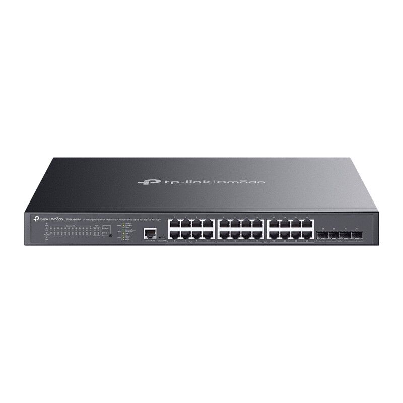 TP-Link Omada TL-SG3428XMPP JetStream 24-Port Gigabit and 4-Port 10GE SFP+ L2+ Managed Switch with 24-Port PoE++