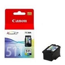 Canon CL‑511 (2972B007) Orijinal Renkli Mürekkep Kartuş 9 ml ~245 Sayfa Yenilikçi Tricolor Baskı