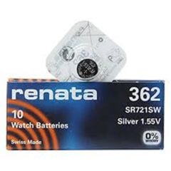 Renata SR721SW (362) 1.55V Gümüş Oksit Saat Pili (10'lu Paket)