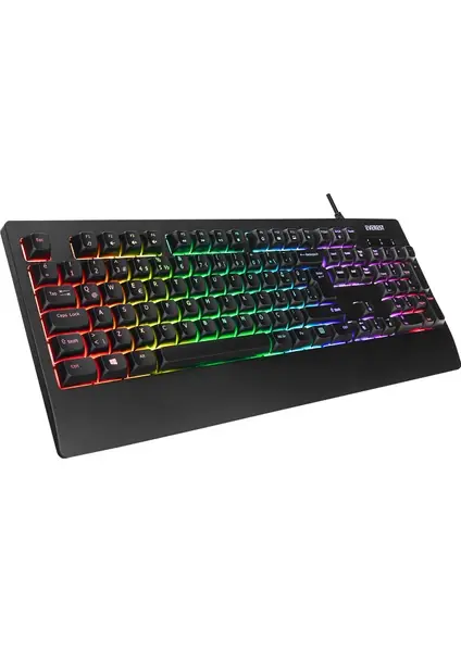 Everest KB-93 Siyah USB Rainbow Aydınlatmalı Q Membrane RGB