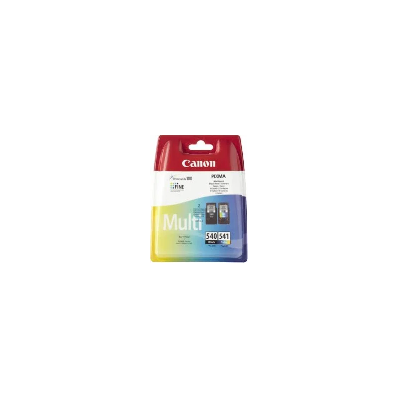 Canon PG‑540 & CL‑541 Orijinal 8 ml Siyah + 8 ml Renkli Mürekkep Kartuşu 2’li Multipack (Canon Pixma MG‑serisi uyumlu)