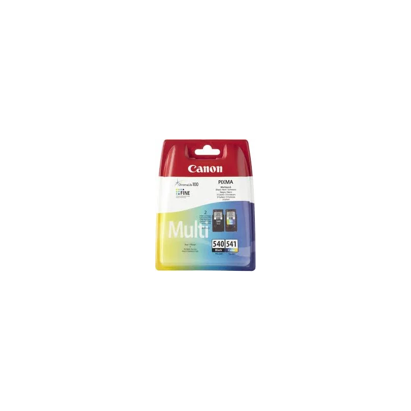 Canon PG‑540 & CL‑541 Orijinal 8 ml Siyah + 8 ml Renkli Mürekkep Kartuşu 2’li Multipack (Canon Pixma MG‑serisi uyumlu)