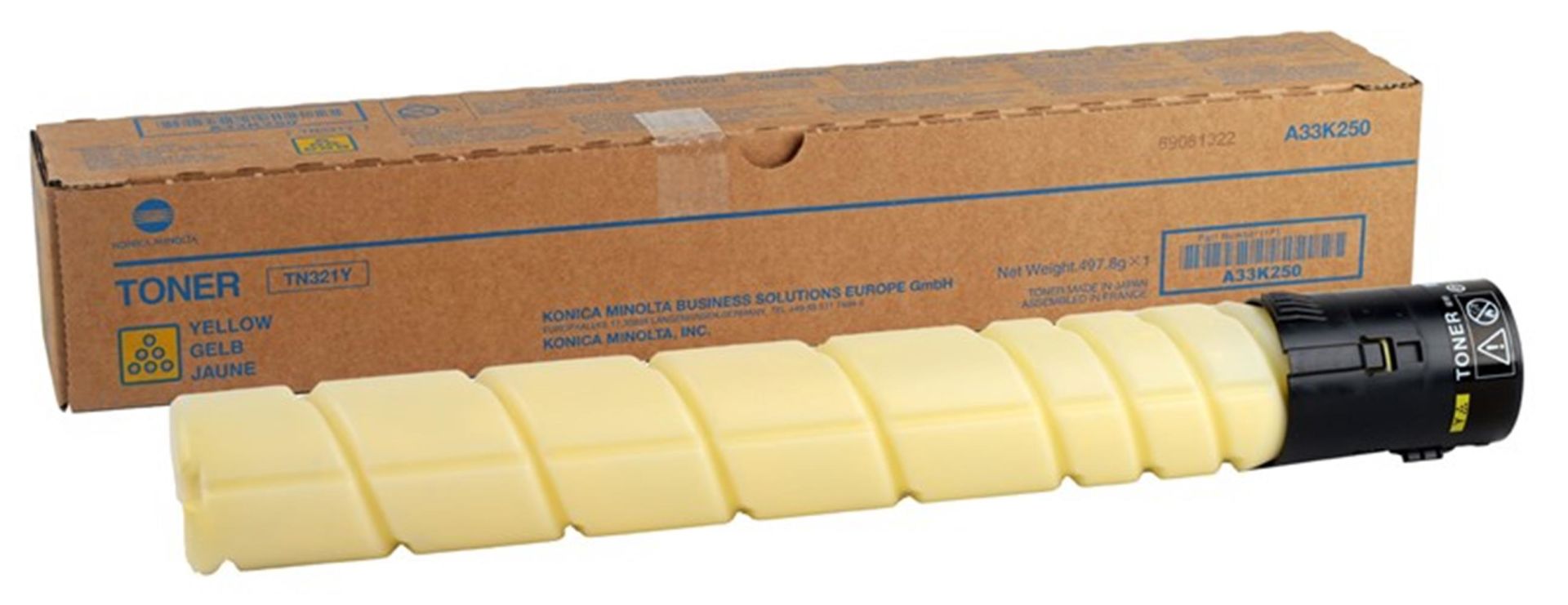 Konica Minolta TN-321Y Yellow (Sarı) Orijinal Simitri HD Toner Kartuşu (25.000 Sayfa)
