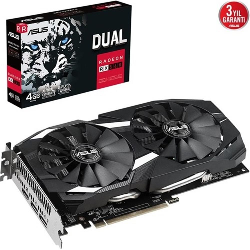 Asus Radeon RX560 4GB Dual GDDR5 128Bit DUAL-RX560-4G Ekran Kartı