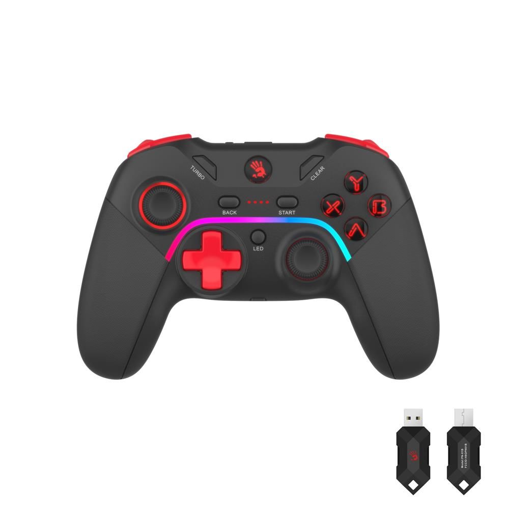 A4 Tech Bloody GPW70 RGB 2.4GHz Kablosuz & USB PC Android Switch PS3 Sports Black Siyah GamePad