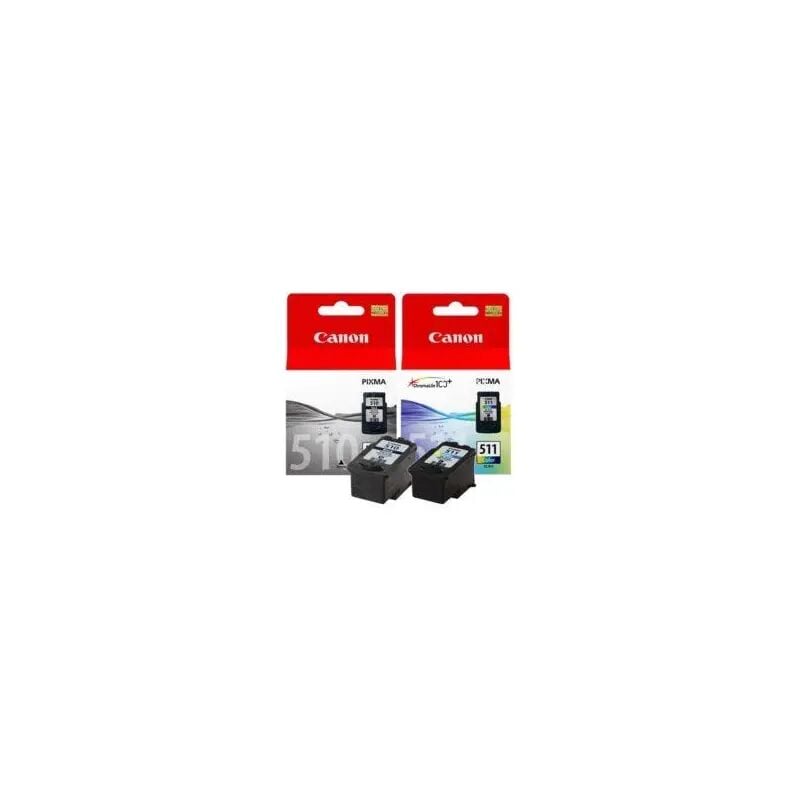 Canon PG‑510 Siyah + CL‑511 Renk Orijinal Mürekkep Kartuşu Çift Paket (2970B010)